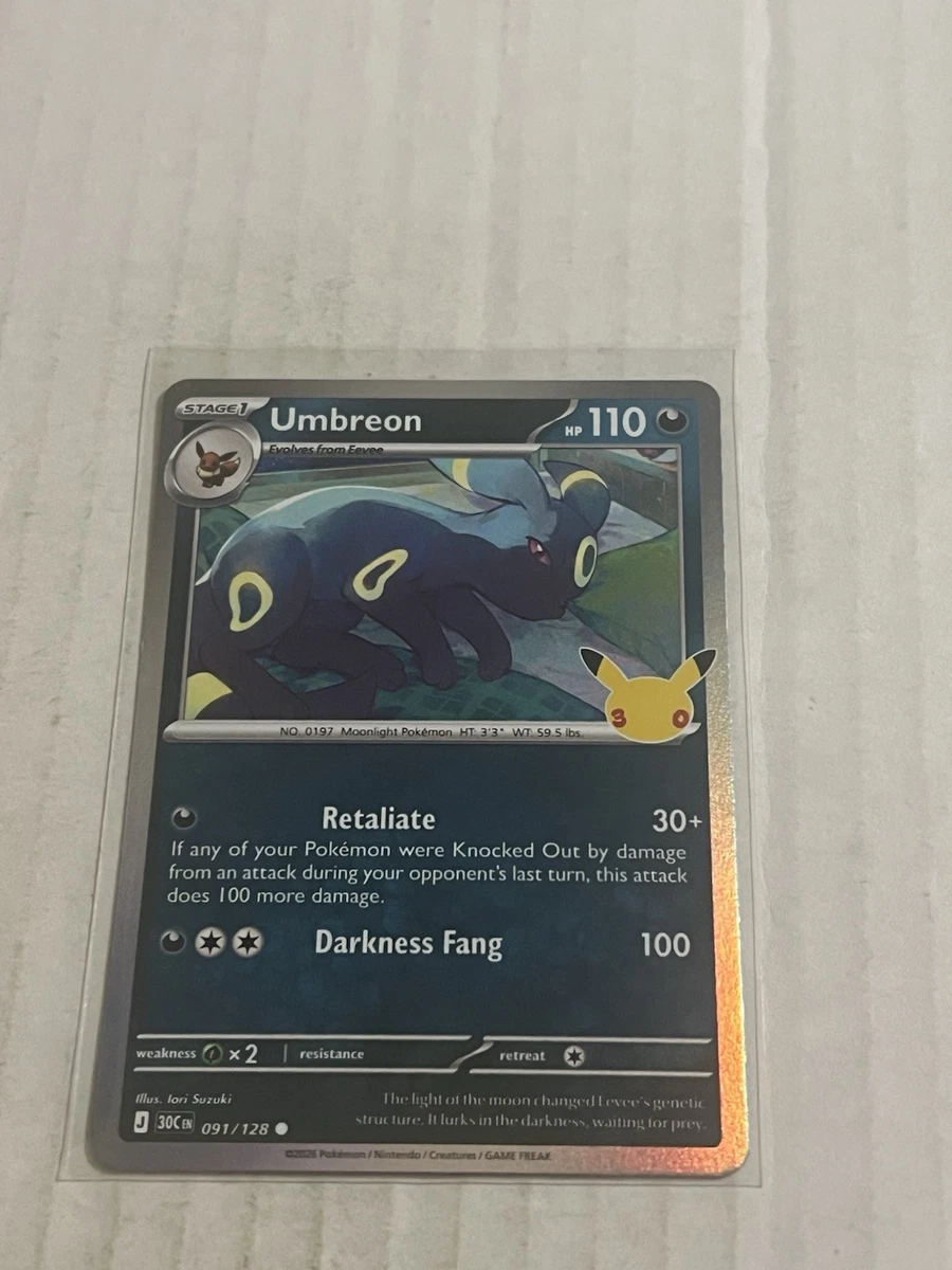 Umbreon Pokémon Individual Cards for sale - eBay