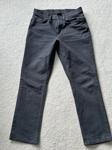 Men's Eddie Bauer Relaxed Fit Denim Dark Gray Workwear Jeans 30x30