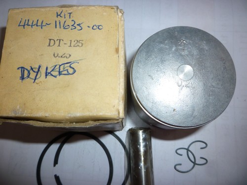 YAMAHA DT125 1974-75, JUEGO DE PISTONES Y ANILLOS, 56,25 mm, +0,25 mm sobre tamaño, PIN de 16 mm - Imagen 3 de 10