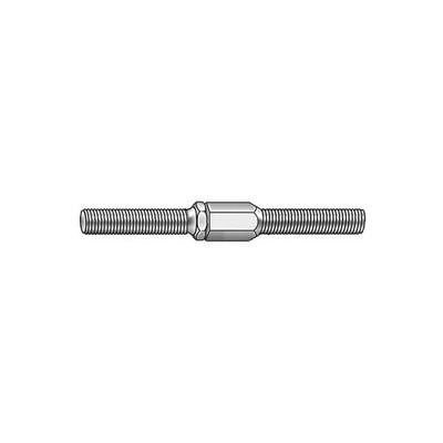 GRAINGER APPROVED LINKH062 DblEd Std,Pln,Alm,4'',3/8''-24,1 1/4'',1PK 2DMA1