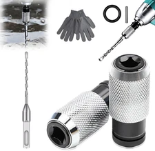 Rotary Hammer Adapter with Impact Drill Bits Set, Electric Hammer to Drill Conve