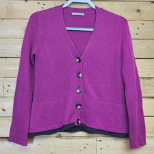 English Weather 100% Cashmere Cardigan Sweate...