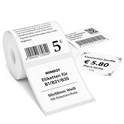 NIIMBOT Etiketten Selbstklebender Etikettenband für B1 B21 B3S Etikettendrucker