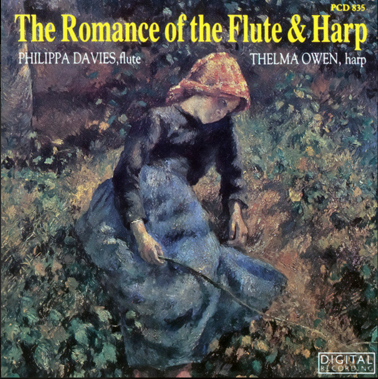 MUSIC CD ALBUM The Romance of the Flute and Harp by Philippa Davies, Thelma Owen