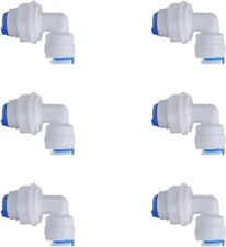 Bulkhead Fitting Push to Connect (Tube OD 1/4 in.to Tube OD 1/4 in., Bulkhead...