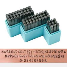 3mm Uppercase Letter Number Punch Stamp Set Jewelry Stamping Hand Tool A-Z 0-9