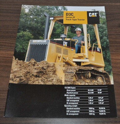 Caterpillar D3? Dozer Tractor Specification Technical Data Brochure Prospekt