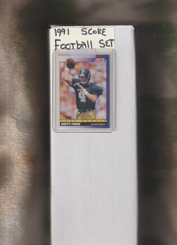 1991 SCORE FOOTBALL COMPLETE 686-CARD HAND COLLATED SET WITH BRETT FAVRE ROOKIE
