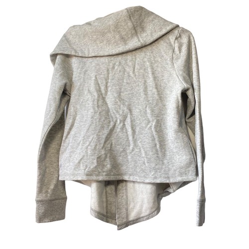 NWT Zella Gray Wrap One Button Sweater Girls XL 14-16 - Picture 5 of 5