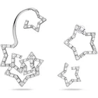 Swarovski Women Silver Crystal Earrings Set 3-Piece Stella 5617757