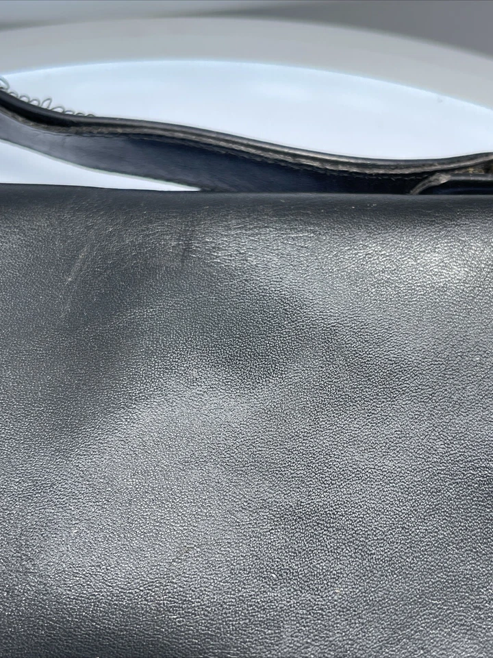 Vintage GOLDPFEIL Soft Leather Portfolio Black Document  Briefcase Satchel Bag - Image 3 of 4