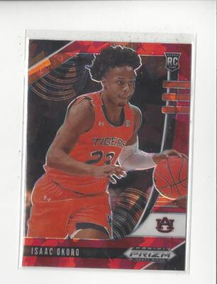 2020-21 Panini Prizm Draft Picks Prizms Red Ice #4 Isaac Okoro Rookie Cavaliers