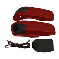 Saddlebag Lids Speaker Cutouts Fit For Harley Road Street Glide 14-24 Wicked Red