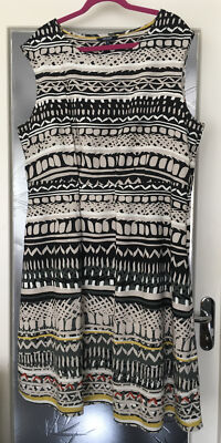 MAINE Debenhams Ladies Dress Lined Viscoise/Cotton Size 22