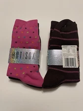 Women’s Crew Trouser ￼Socks 6 Pairs Size 9-11 By Hot Socks