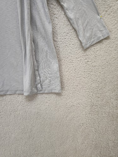 Michael Stars Women Top 0S Gray Modal Blend 3/4 Sleeve Open Front Casual Fit - Picture 5 of 17