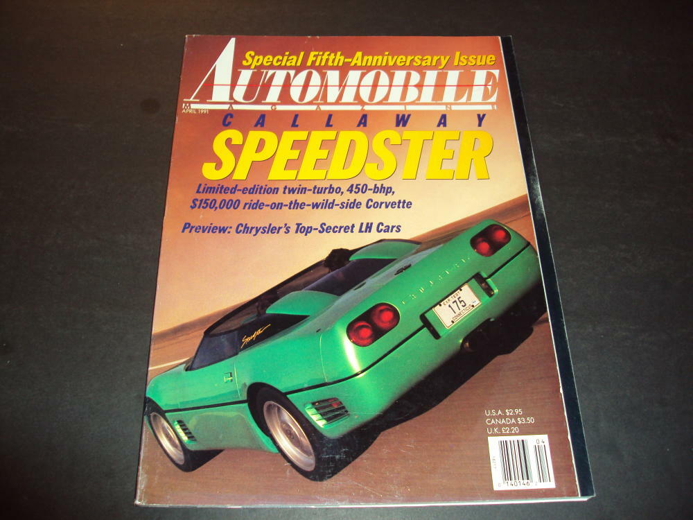 Automobile Magazine Apr 1991 Callaway Speedster    ID:39540