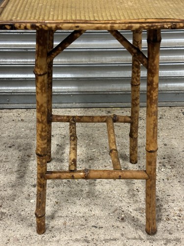 An Attractive Antique Victorian Bamboo Side Table Or Lamp Table / Plant Stand - Picture 10 of 11