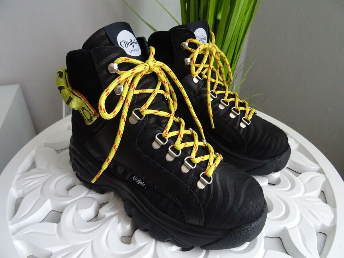 Buffalo Damenschuhe Damenschuhe Boots Schwarz Buffalo