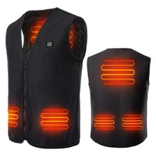 Beheizte Weste Unisex,USB Elektrische Beheizb...