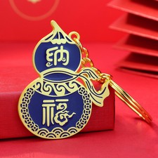 Portachiavi zucca di sicurezza Feng Shui portafortuna reclutamento ricchezza e fortuna