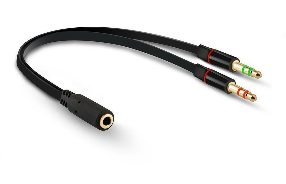 Headphone splitter for computer 3.5 mm sale