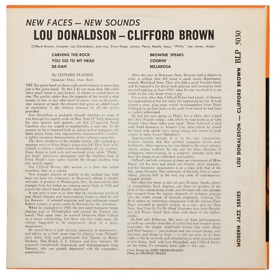 Lou Donaldson / Clifford Brown – New Faces – New Sounds BLP 5030