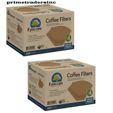 2 Pack - If You Care 4 Unbleached Coffee Filter, 400 ct.