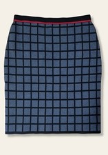 Karl Lagerfeld Knitted Plaid Pencil Skirt Size L
