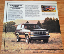 Ford Bronco II 1987 Eddie Bauer anuncio original concesionario anuncio impreso 87