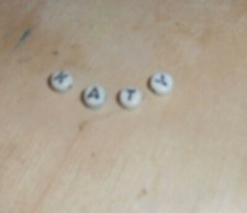 Letter beads to make name bracelet: thread to make or sew on, crafts, 5mm across