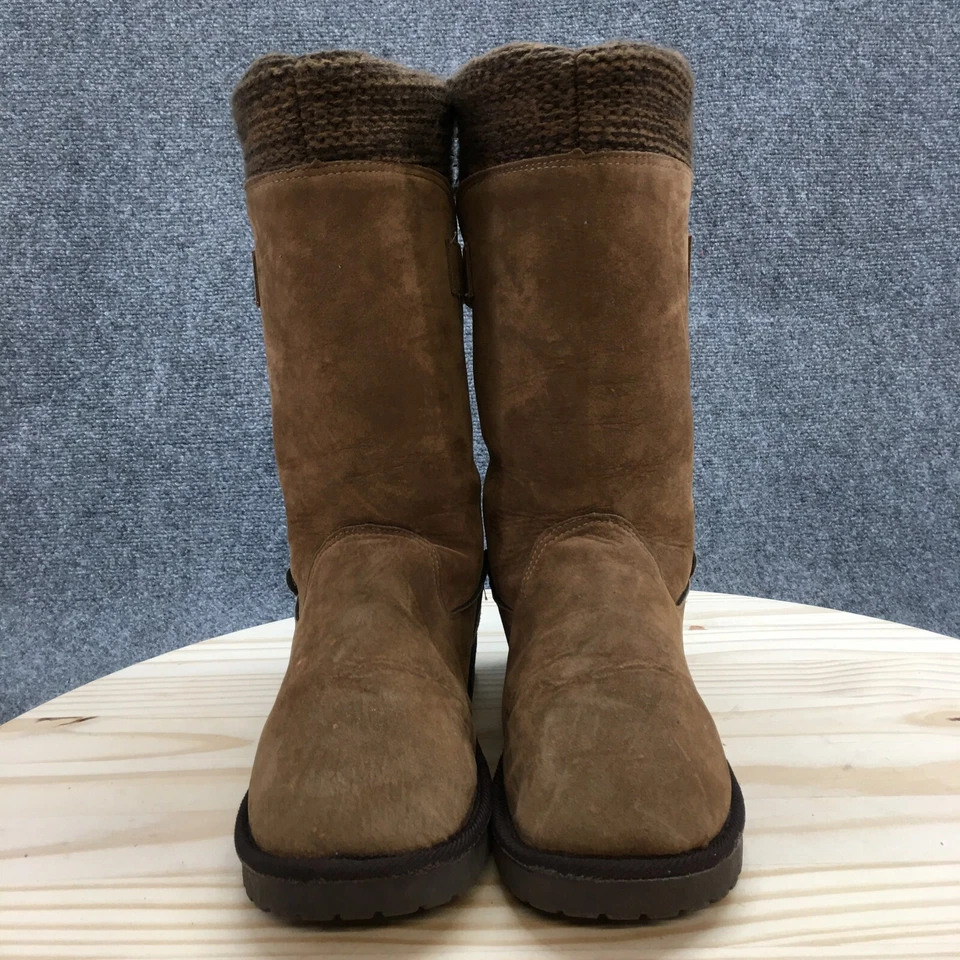 Muk Luks Boots Womens 8 Westie Shearling Brown Comfort Pull On Round Toe WPL6134 - Image 4 of 4