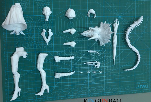 Unpainted Skeleton Girl Unassembled 1/7 Resin Garage Kit Figure Model H25CM - Picture 6 of 6