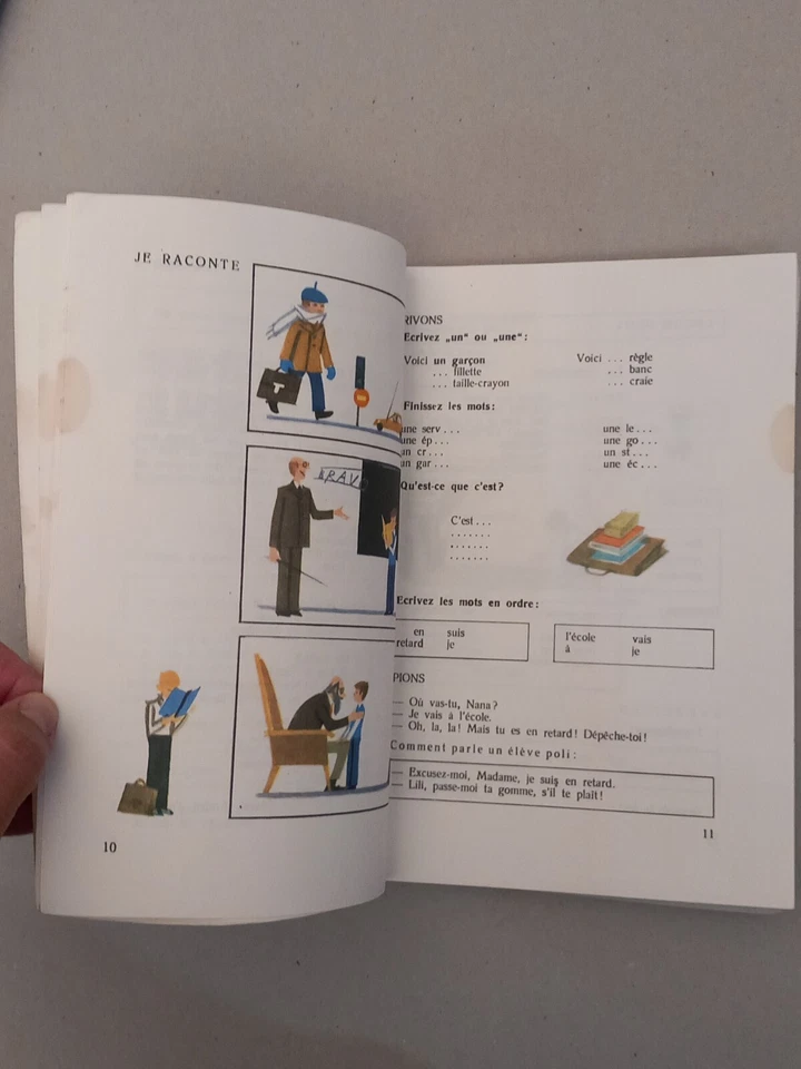 Parlons Francais 1974 French Textbook Study Book Illustrated Bulgaria - Image 4 of 4