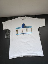 Vintage Maui Hawaii Fruit of the Loom T-Shirt Mens M White S/S Single Stitch