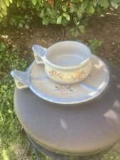 Louisville Stoneware Micro Mini Mound Ware Hot/Cold Dip Serving Bowl & tray