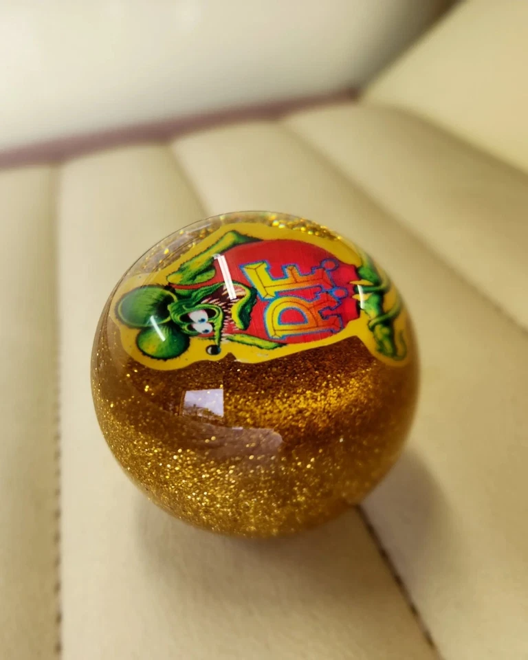 Shift Knob Manual Rat Fink Custom Glitter Shift Knob Hot Rod, Rat Rod, Mooneyes - Image 4 of 4