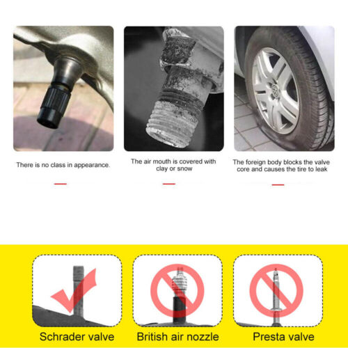 4x Car Plastic Tire Valve Air Dust Cover Wheel Stem Caps Auto Truck Accessories - Picture 2 of 27