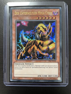 Yu-Gi-Oh! Der Unterweltler Mega-Cyber Ultra Rare PSV-DE100 Near Mint 25th