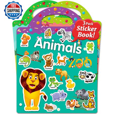 Benresive Reusable Sticker Books Toddler Travel Activity Toys Ages 1-4