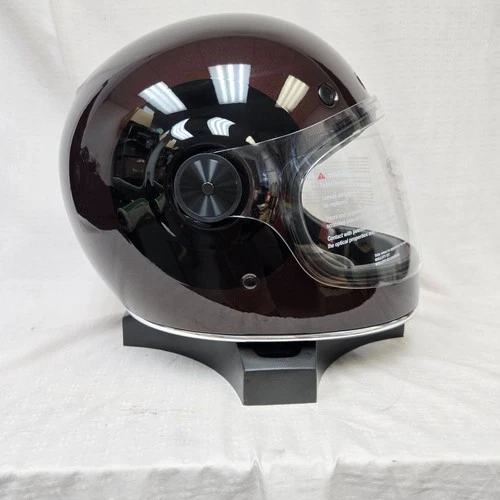 Bell Bullitt GT Motorcycle Helmet TT Gloss Brown/Black Large