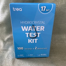 HYDROCRYSTAL 17 IN 1 DRINKING WATER TEST KIT 100 TEST STRIPS 2 BACTERIA TESTS