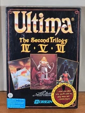 Ultima Second Trilogy IV V VI IBM PC Big Box Game 3.5" Floppy Complete CIB Map