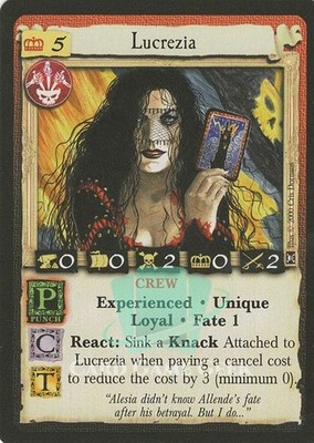 Lucrezia (Experienced) - Reaper's Fee - 7th Sea