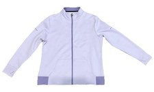 FootJoy Full-Zip Activewear Golf Jacket Light Purple Solid Long Sleeve XL Women