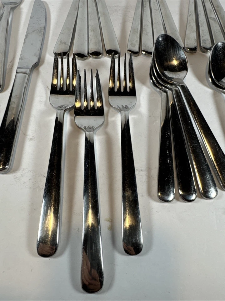 Splendide STRAND Cuchara Tenedor Cuchillo Lote De 29 Cubiertos Acero Inoxidable 18/10 China Foto 2 de 4