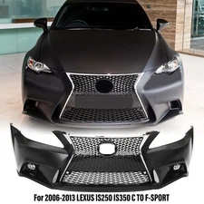 Front Bumper Kit Conversion F-Sport Style Fit For 2006-2013 Lexus IS250 IS350