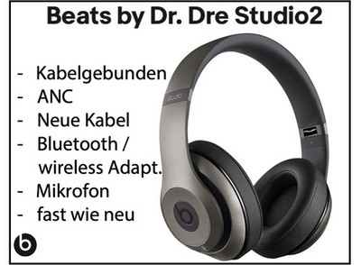 Beats by Dr. Dre Studio 2 Over Ear Kopfhörer fast wie neu  ANC  Kabel + Wireless