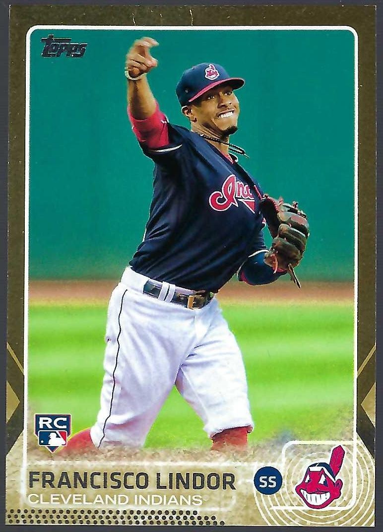 2015 Topps Update Francisco Lindor Gold /2015 RC #US82 New York Mets Rookie