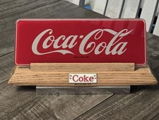 1950s Glass Coca Cola Cash Register Advertising Topper Sign